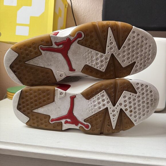 Air Jordan 6 Retro Size 7.5 Mens Hare Alternate Nike Retro Red White 384664-113 - Picture 4 of 10